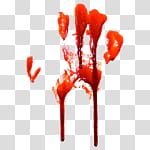 Halloween app Zombie Camera, thumb_bloody_ transparent background PNG clipart
