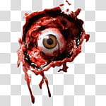 Halloween app Zombie Camera, thumb_eye_ transparent background PNG clipart