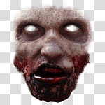 Halloween app Zombie Camera, thumb_face_ transparent background PNG clipart