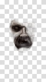 Halloween app Zombie Camera, thumb_face_ transparent background PNG clipart