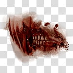 Halloween app Zombie Camera, thumb_mouth_ transparent background PNG clipart