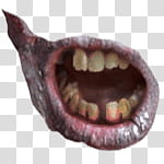 Halloween app Zombie Camera, thumb_mouth_ transparent background PNG clipart