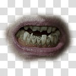 Halloween app Zombie Camera, thumb_mouth_ transparent background PNG clipart