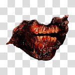 Halloween app Zombie Camera, thumb_mouth_ transparent background PNG clipart