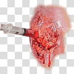 Halloween app Zombie Camera, thumb_piercing_ transparent background PNG clipart