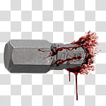 Halloween app Zombie Camera, thumb_piercing_ transparent background PNG clipart