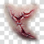 Halloween app Zombie Camera, thumb_scar_ transparent background PNG clipart