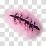 Halloween app Zombie Camera, thumb_scar_ transparent background PNG clipart