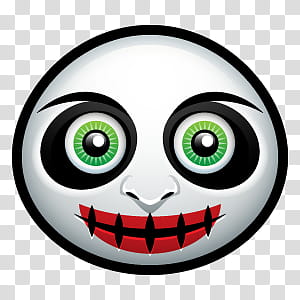 Halloween Avatars, round white face logo transparent background PNG clipart