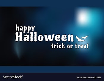 Halloween background blur vector image