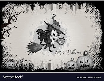 Halloween background vector image