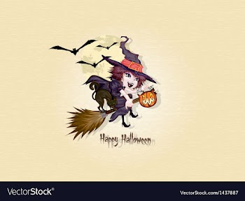 Halloween background vector image
