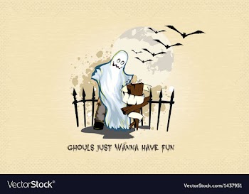 Halloween background vector image
