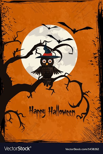 Halloween background vector image