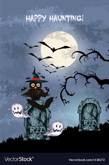 Halloween background vector image