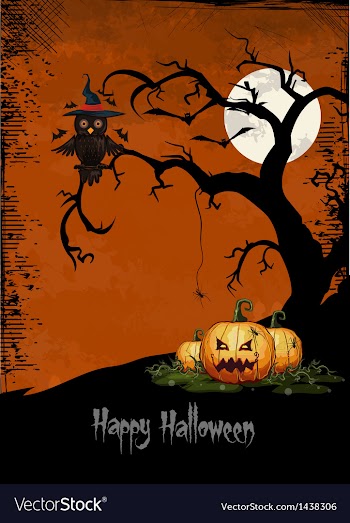 Halloween background vector image