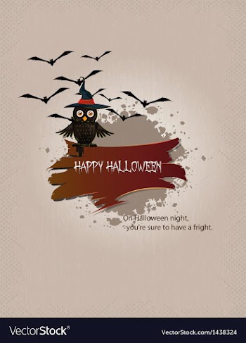 Halloween background vector image