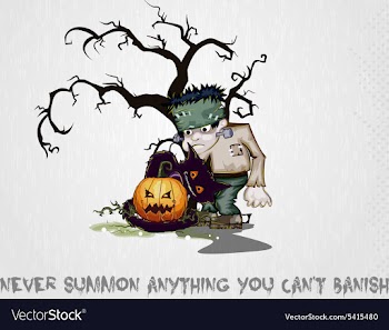 Halloween background vector image
