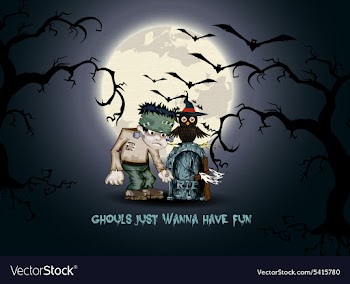 Halloween background vector image