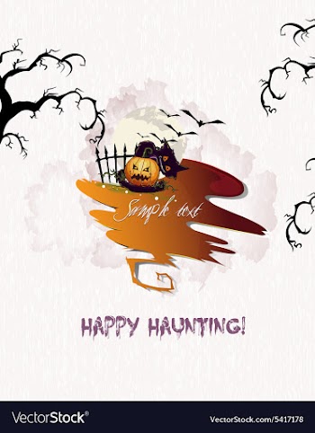 Halloween background vector image