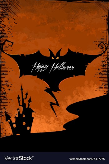 Halloween background vector image