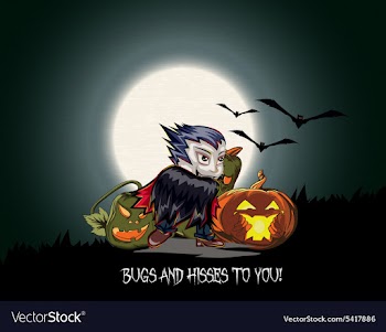 Halloween background vector image