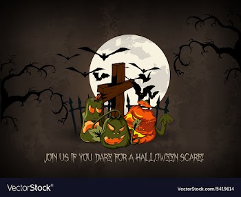 Halloween background vector image