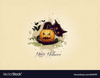 Halloween background vector image