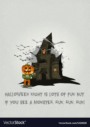 Halloween background vector image