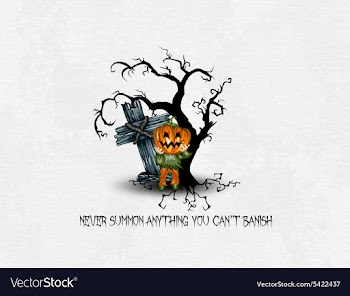 Halloween background vector image
