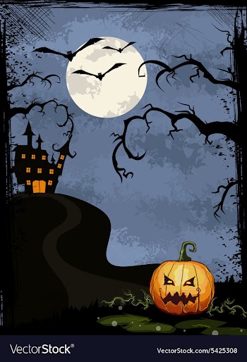 Halloween background vector image