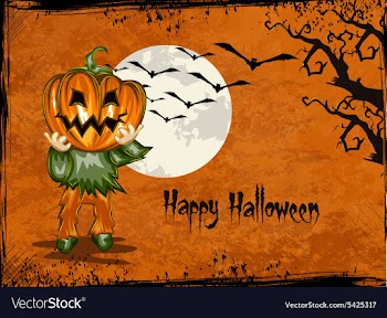 Halloween background vector image