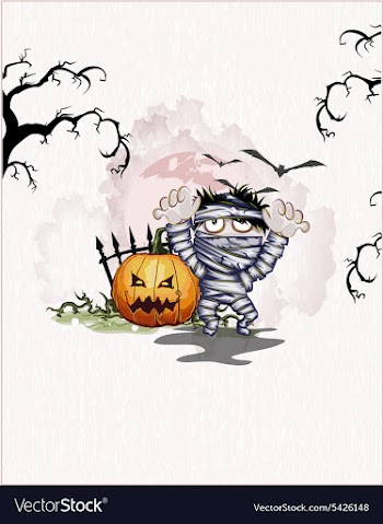 Halloween background vector image
