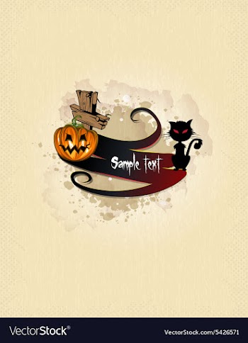 Halloween background vector image