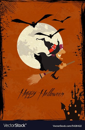 Halloween background vector image