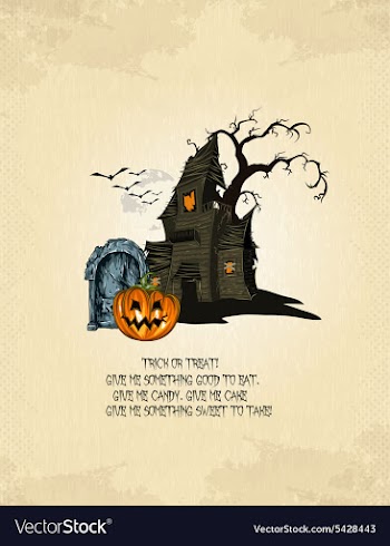 Halloween background vector image