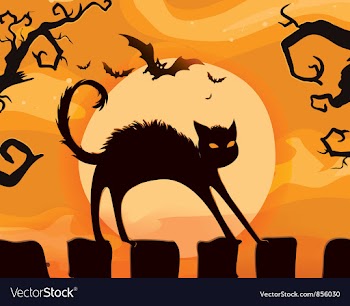 Halloween background vector image