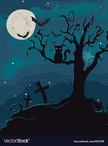 Halloween background vector image