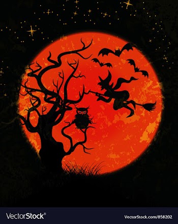 Halloween background vector image