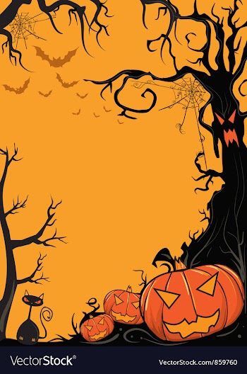 Halloween background vector image