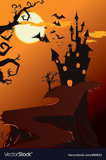 Halloween background vector image