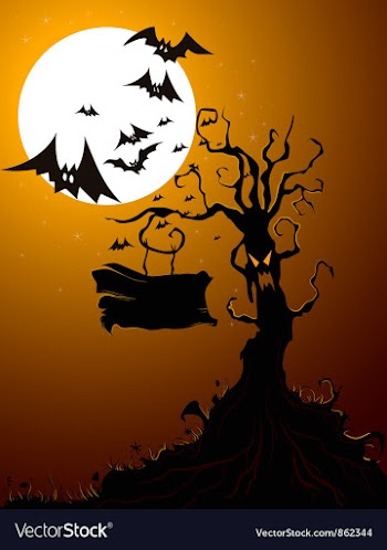 Halloween background vector image