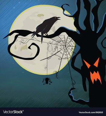 Halloween background vector image