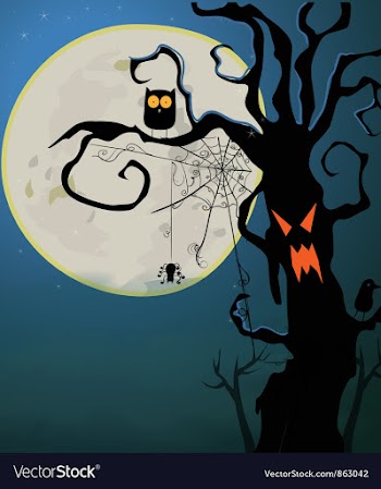 Halloween background vector image
