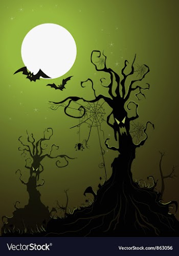 Halloween background vector image