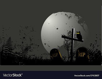  					Halloween background with a owl vector image														