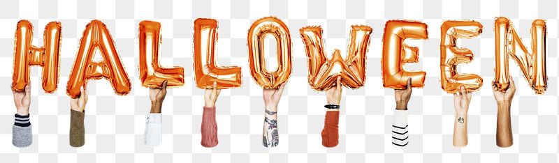 Halloween balloon png word sticker, | Free PNG - rawpixel