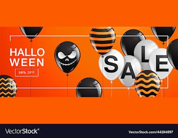 halloween banner ghost scary spooky air