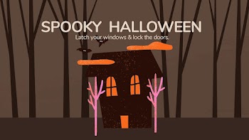 Halloween banner template psd, spooky haunted… | Free stock illustration | High Resolution graphic