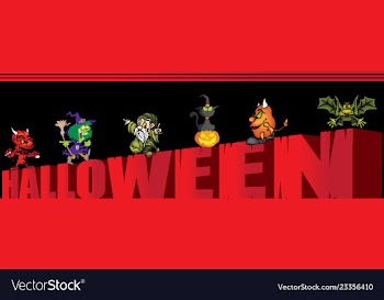 Halloween banner vector image